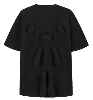 13DE MARZO Whole Piece Padded Bear T-Shirt (Black)