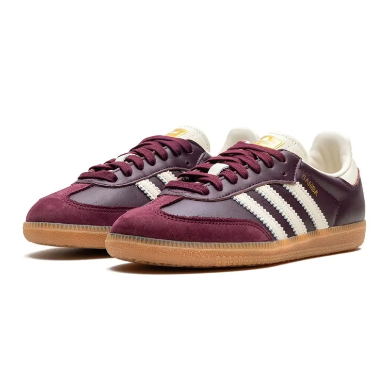 Adidas Samba OG Maroon Crewht Gold