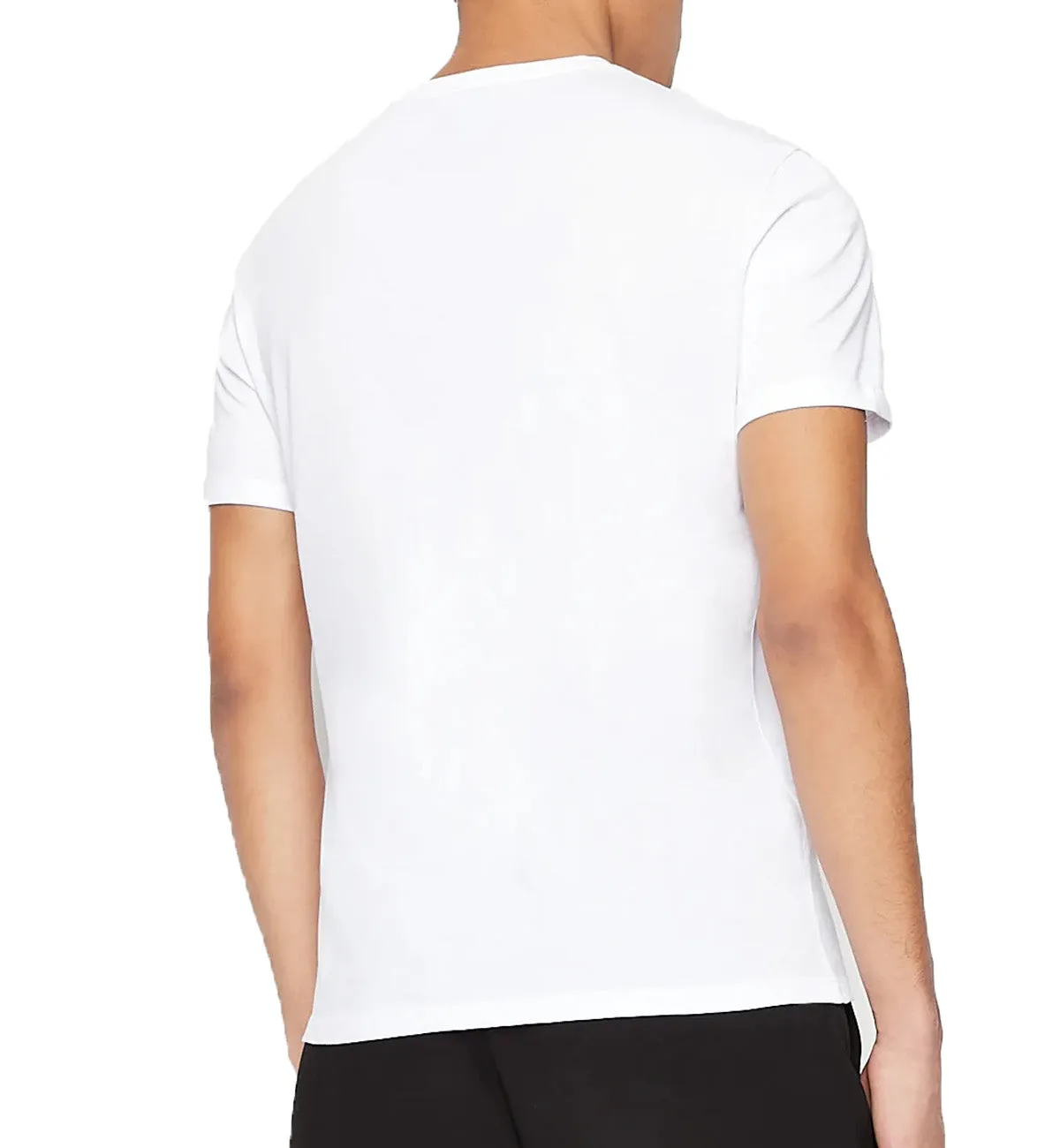 Armani Exchange Icon Logo Tee (Bianco E Nero)