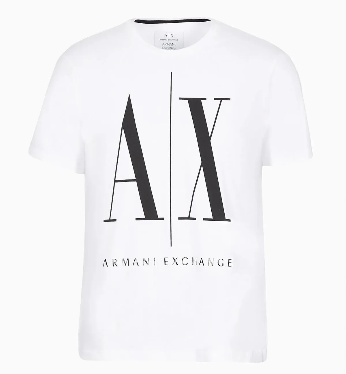 Armani Exchange Icon Logo Tee (Bianco E Nero)