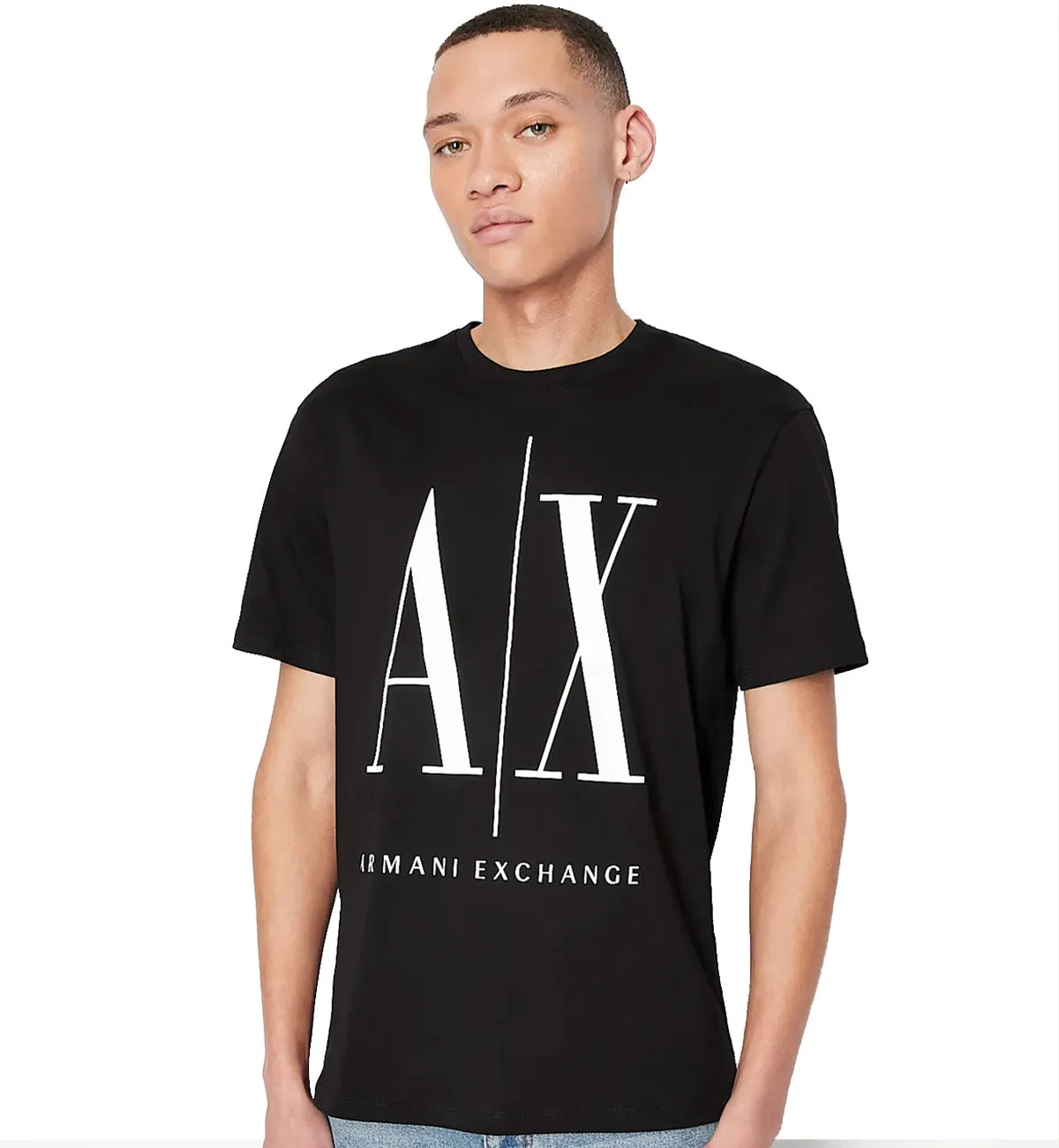 Armani Exchange Icon Logo Tee (Black)