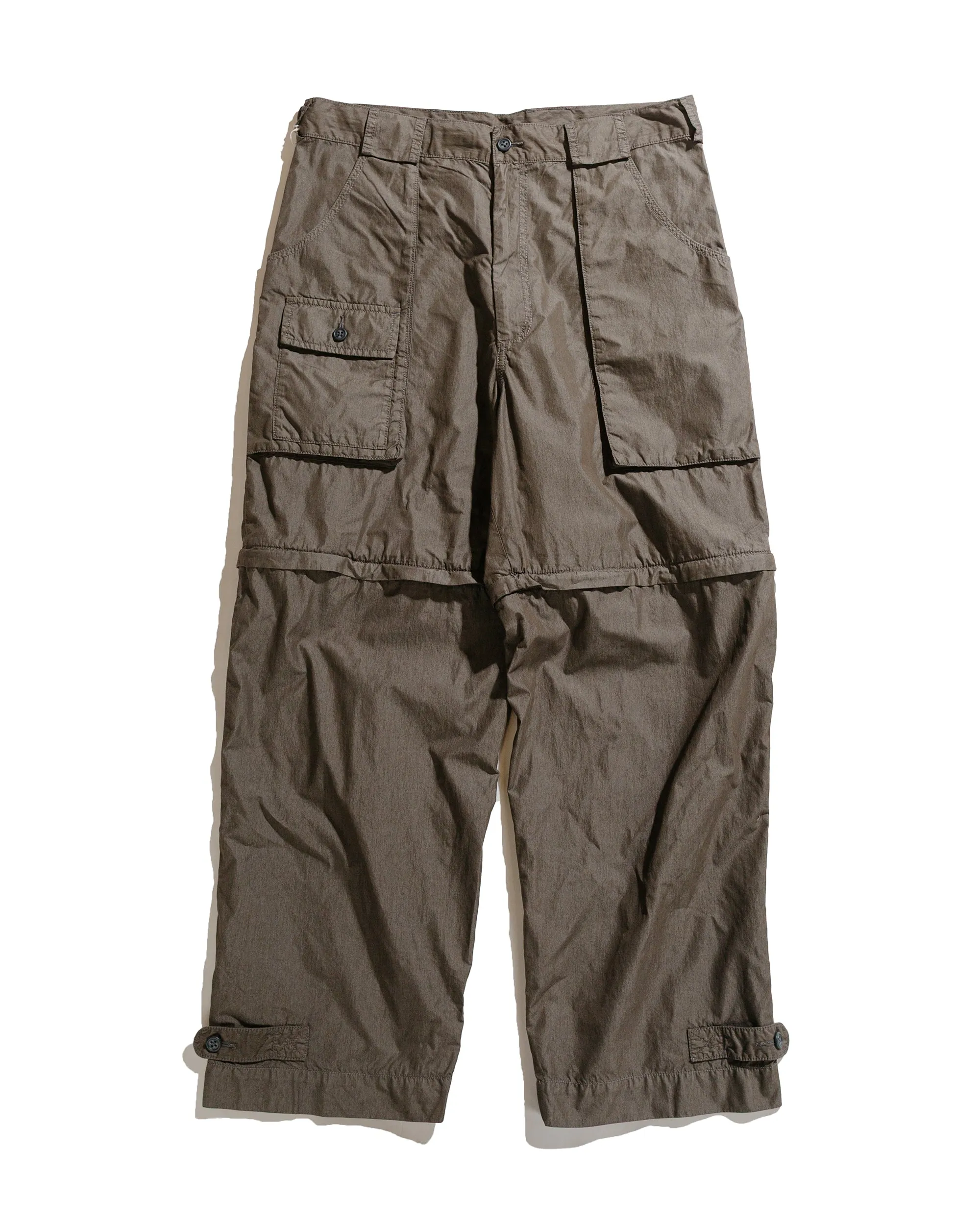 Beams Plus Bush Pants II CO/NY Garment Dye Charcoal