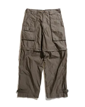 Beams Plus Bush Pants II CO/NY Garment Dye Charcoal