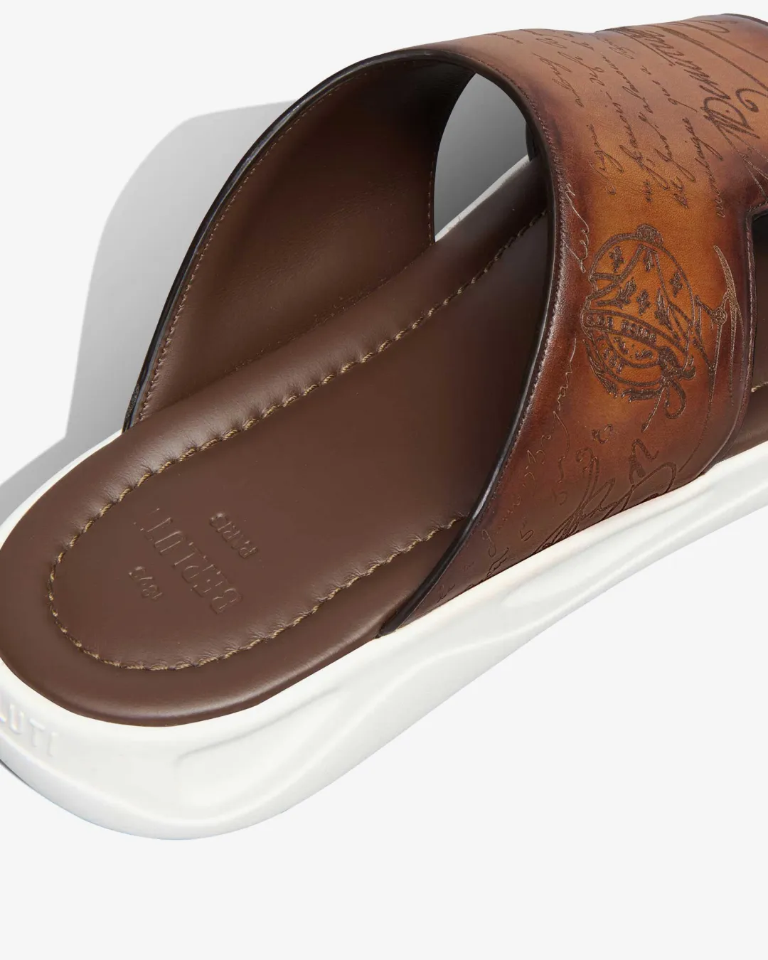 Berluti Shadow Leather Sandals