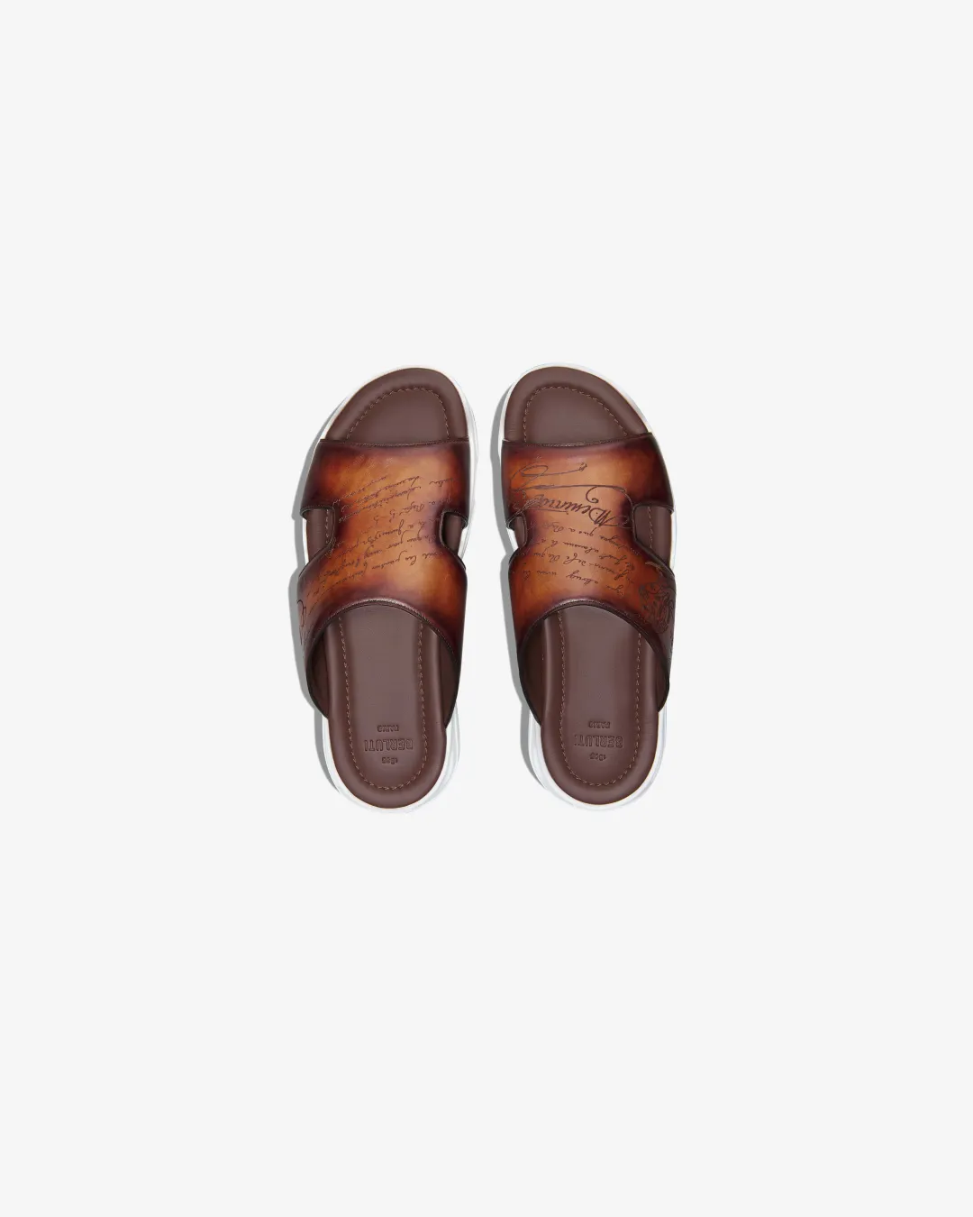 Berluti Shadow Leather Sandals