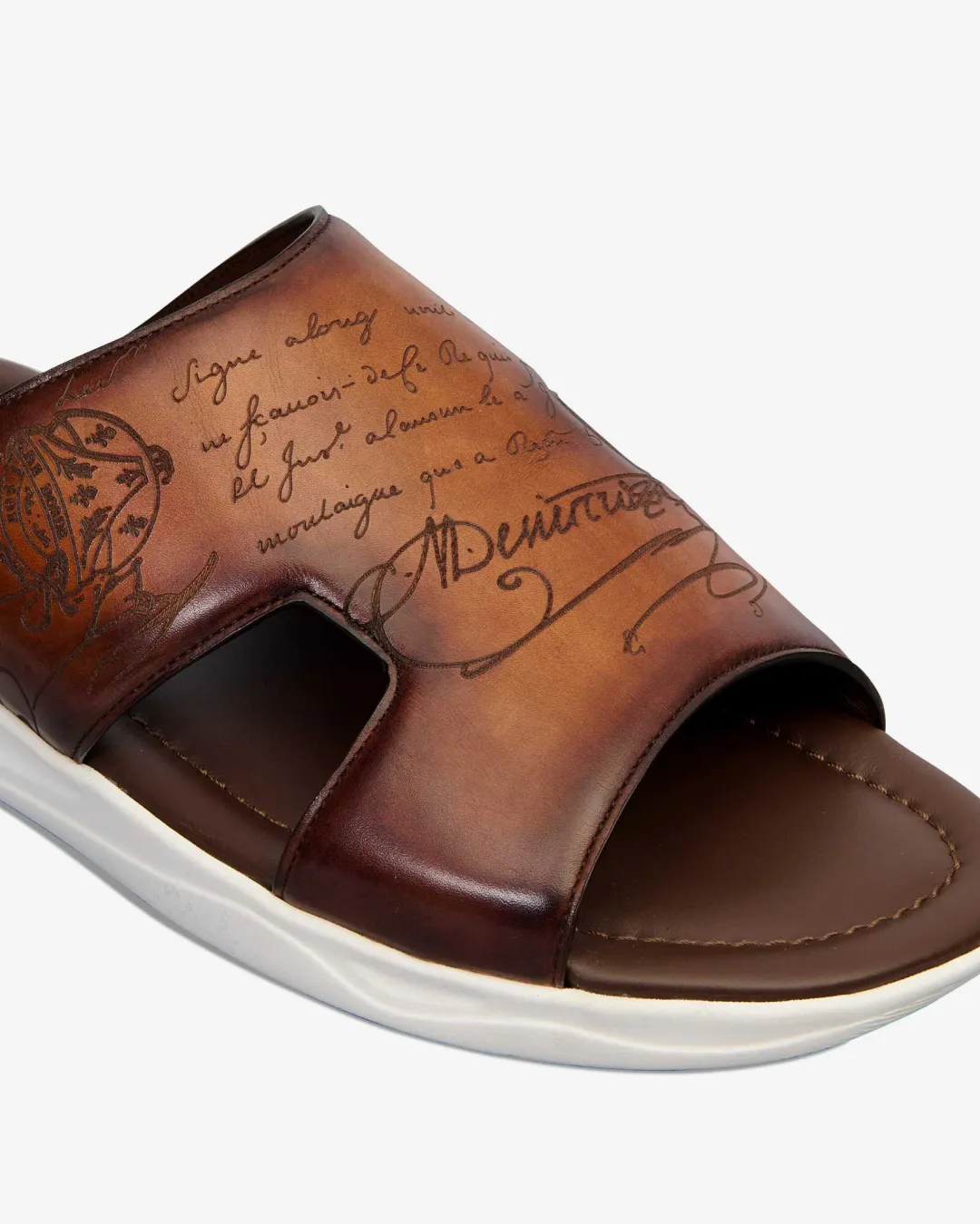 Berluti Shadow Leather Sandals