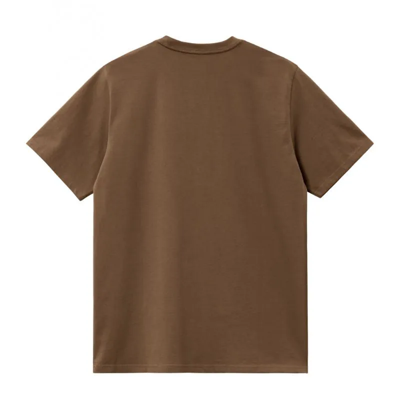 Carhartt WIP Script Embroidery T-Shirt Lumber/White