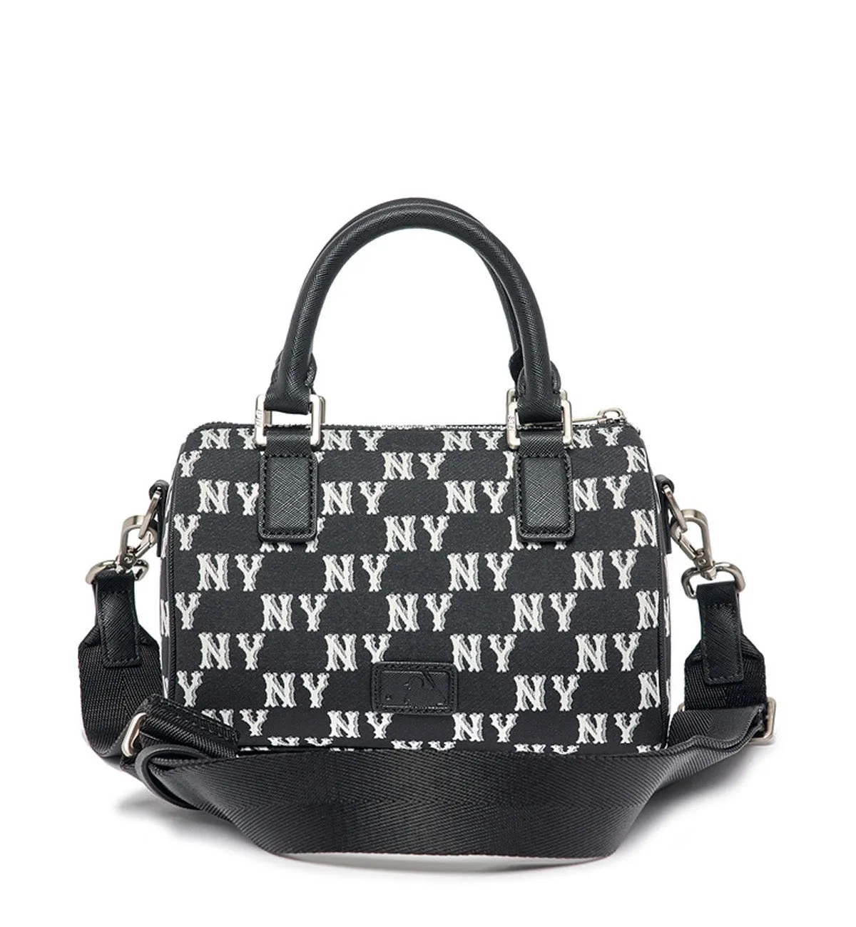 Classic Monogram Jacquard S-Boston Bag (Black White)