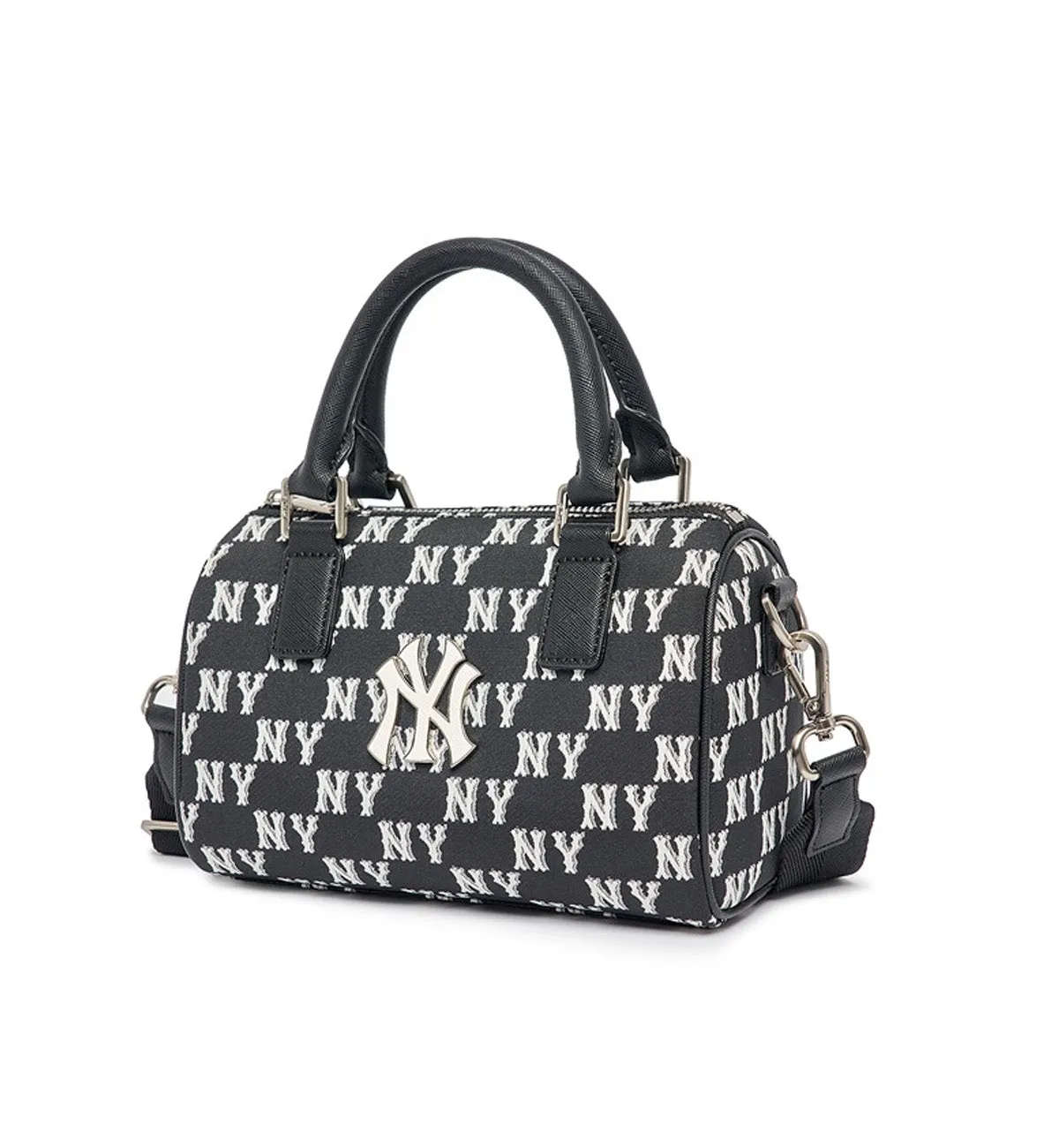 Classic Monogram Jacquard S-Boston Bag (Black White)