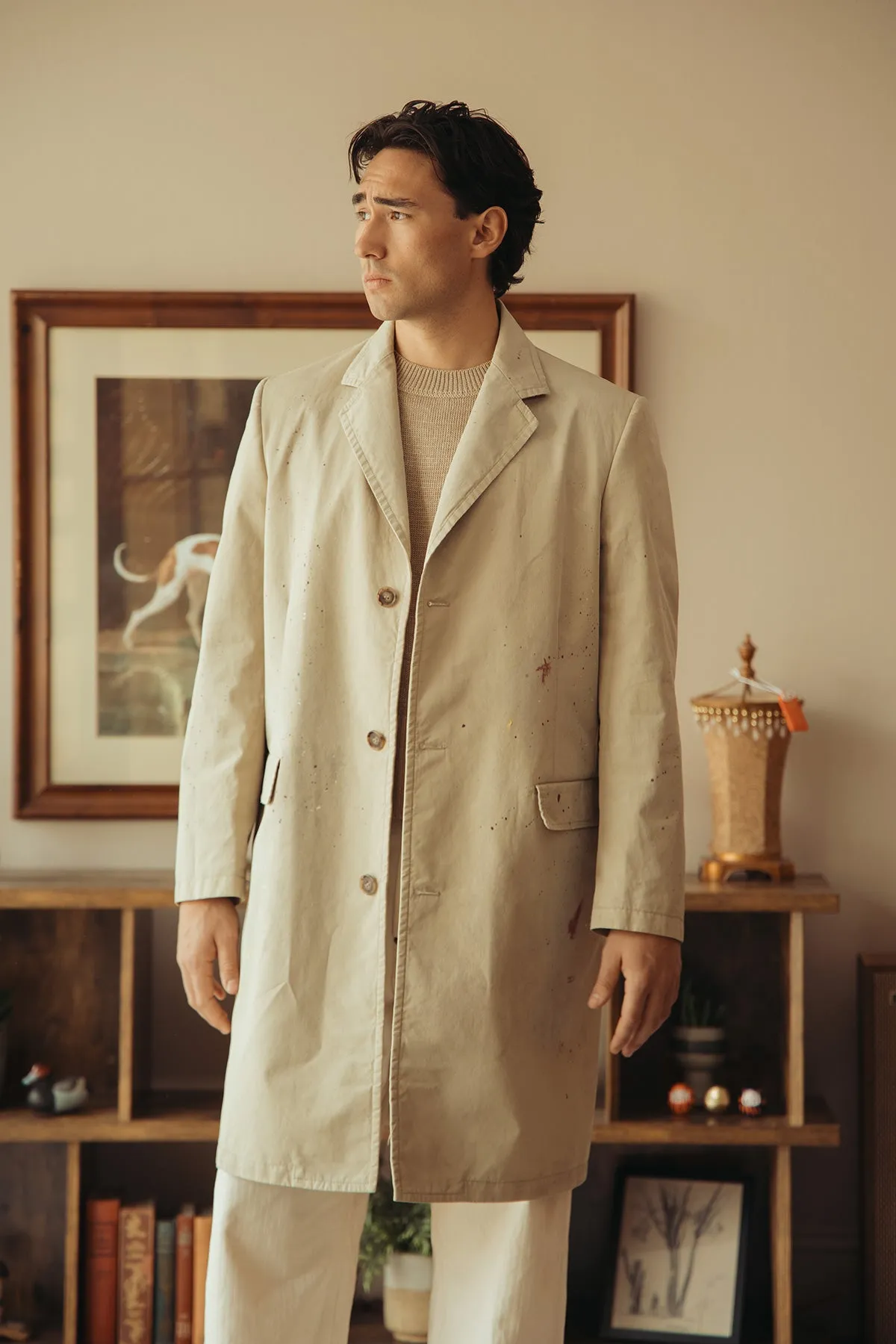 Cotton Painter Jacket - Pink Beige