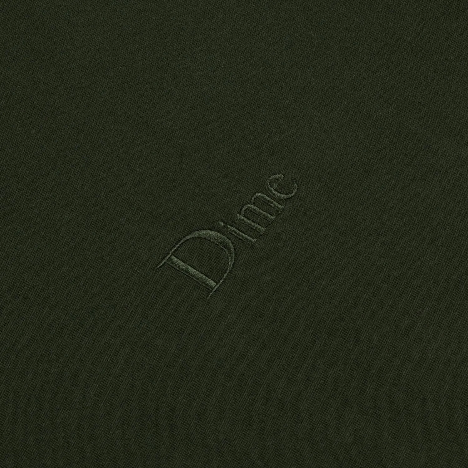 Dime Men Classic Small Logo T-Shirt Forest Green
