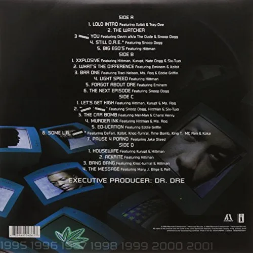 Dr Dre - 2001 (Explicit 2LP) Vinyl