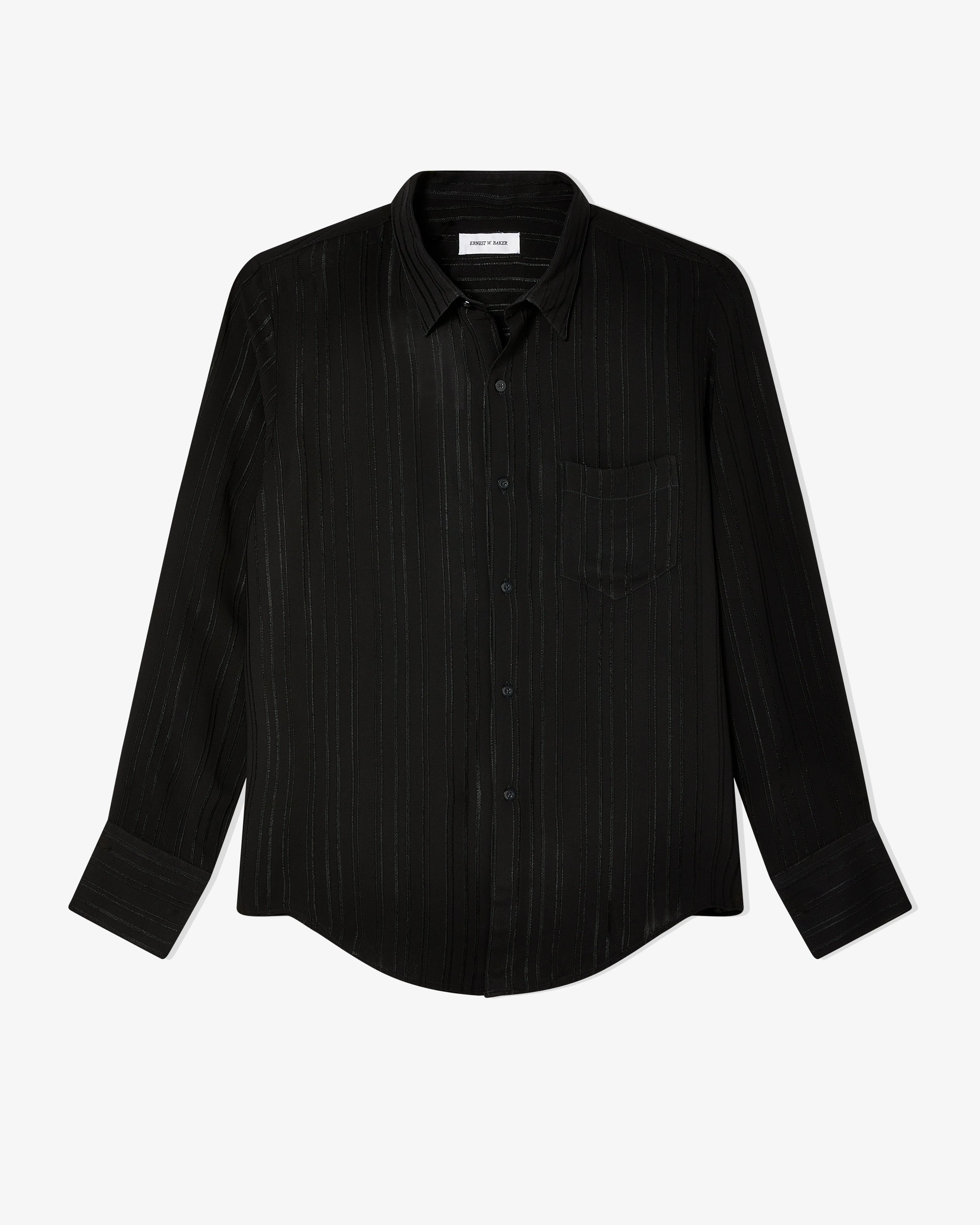 Ernest W. Baker - Men's Classic Shirt - (Black/Pinstripe)
