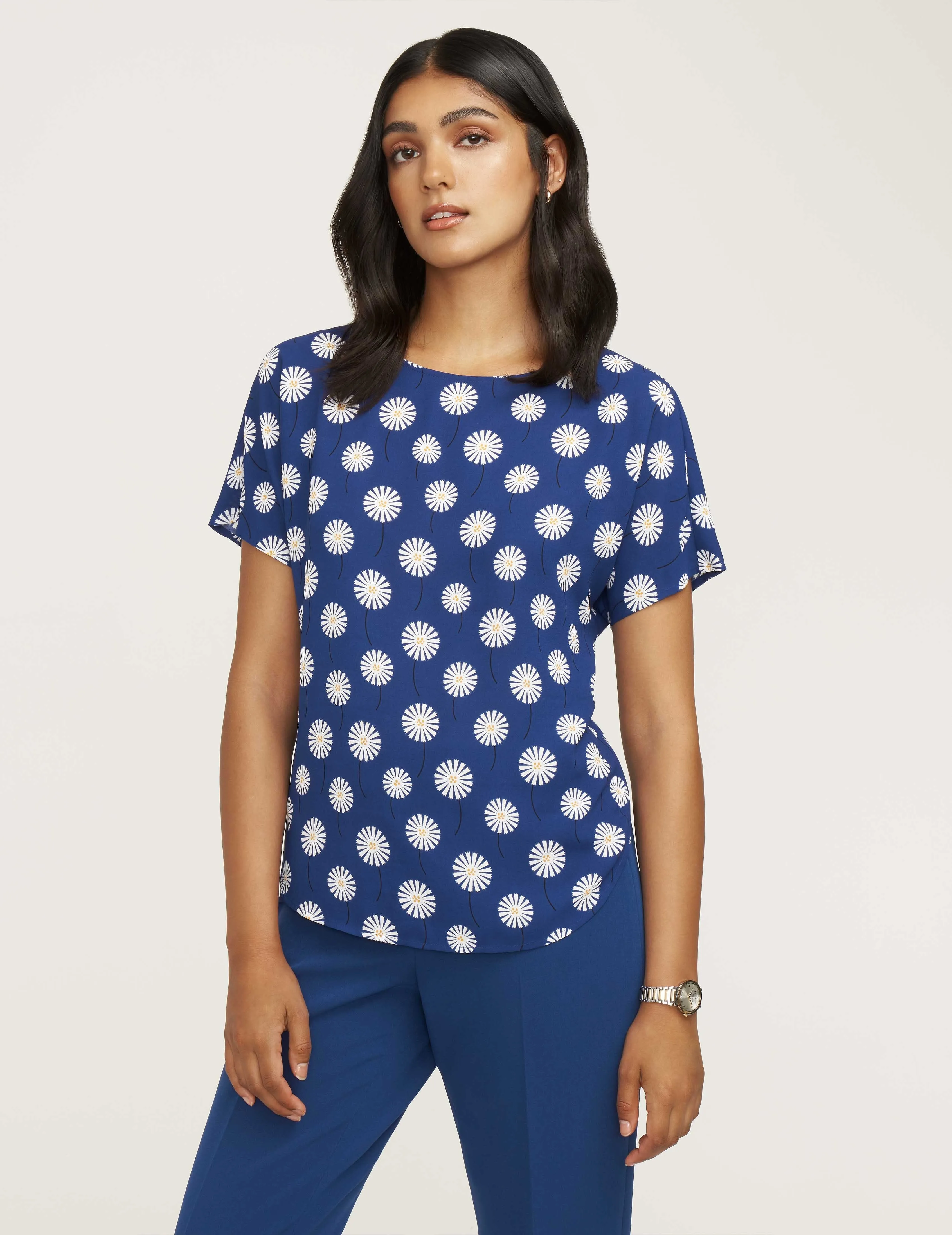 Flapper Daisy Bateau-Neck Blouse- Sale