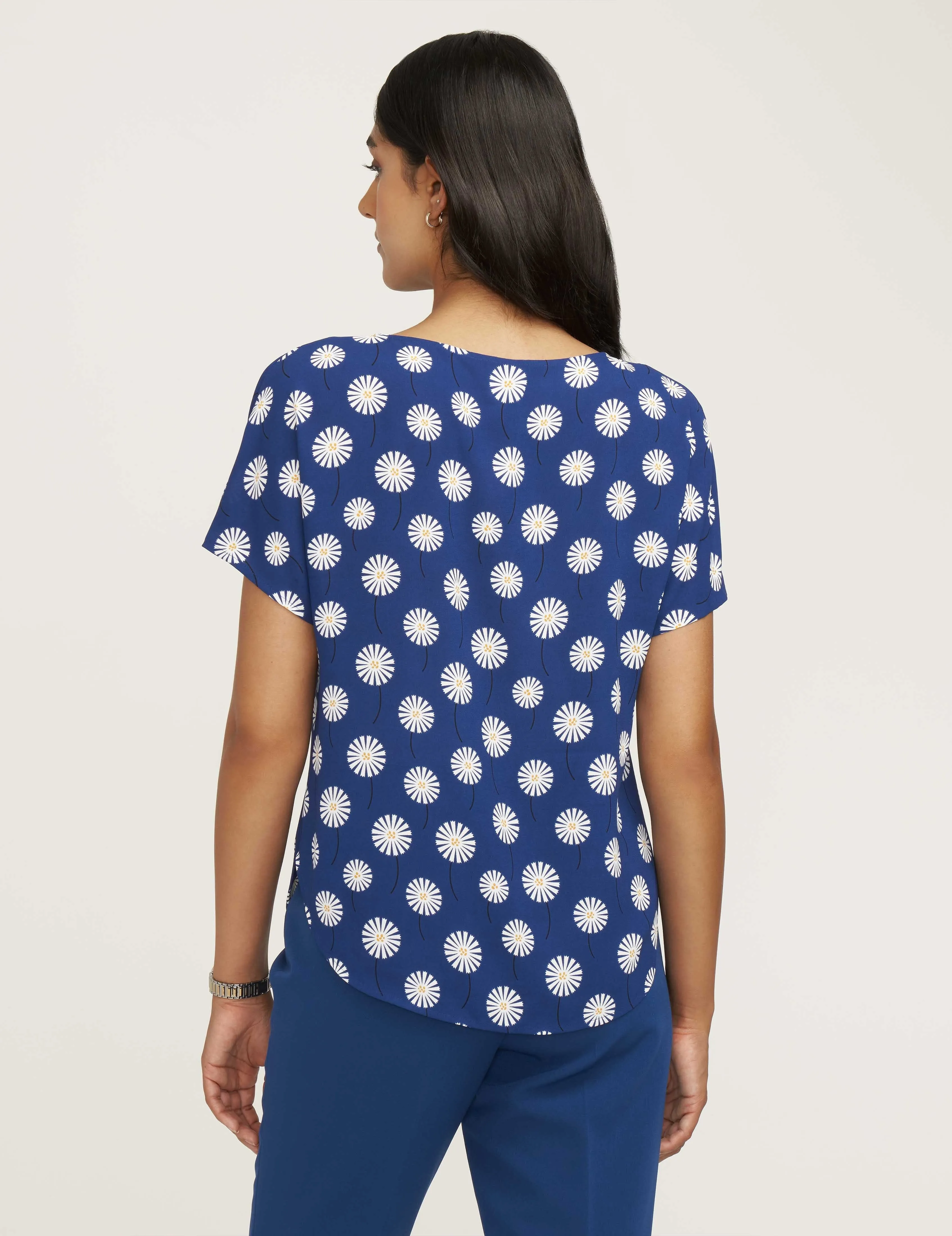 Flapper Daisy Bateau-Neck Blouse- Sale
