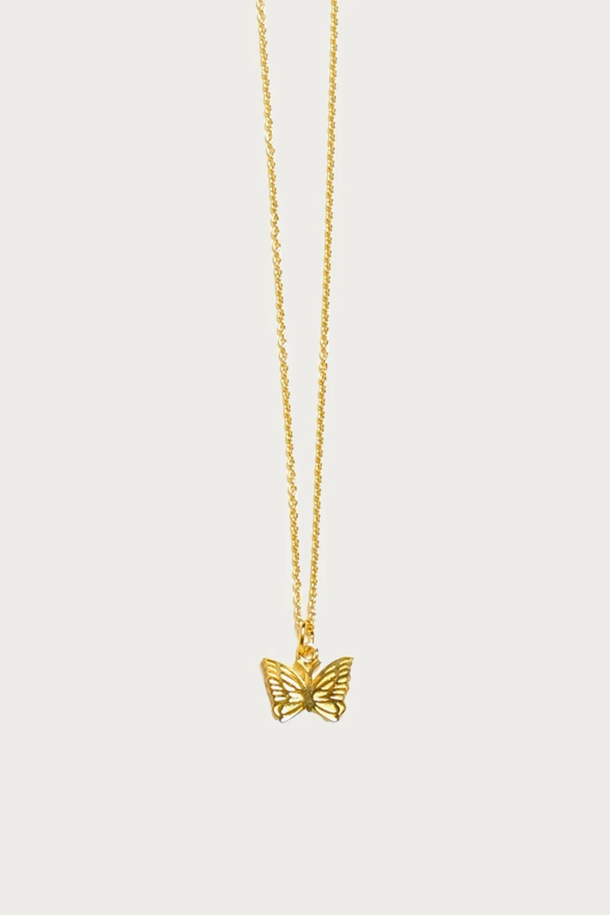Gold Plate Pendant - Papillon