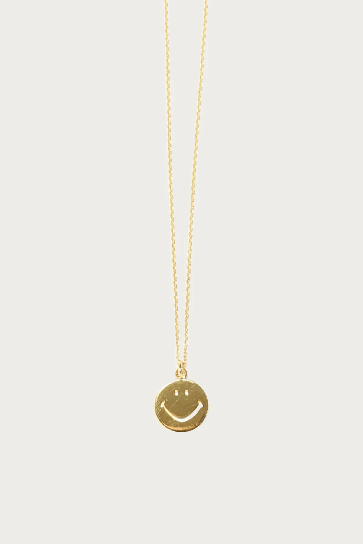 Gold Plate Pendant - Smile