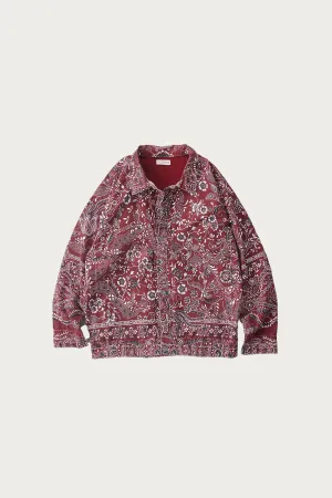 Gyan Bandana Trucker Jacket - Red