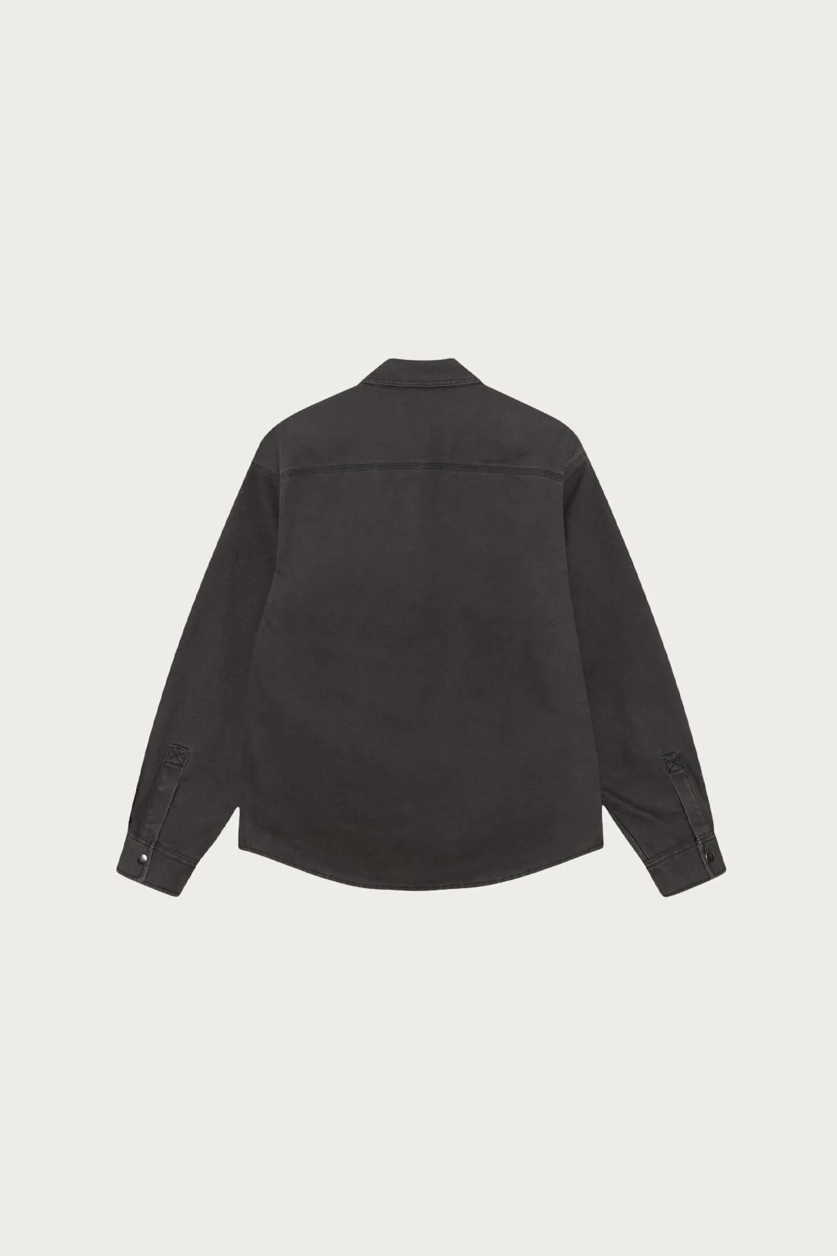 Heavy Washed Canvas Shirt - Black
