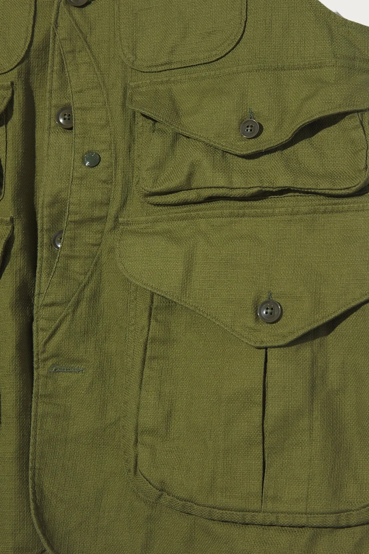Hunting Jacket Vest - Olive CL Java Cloth