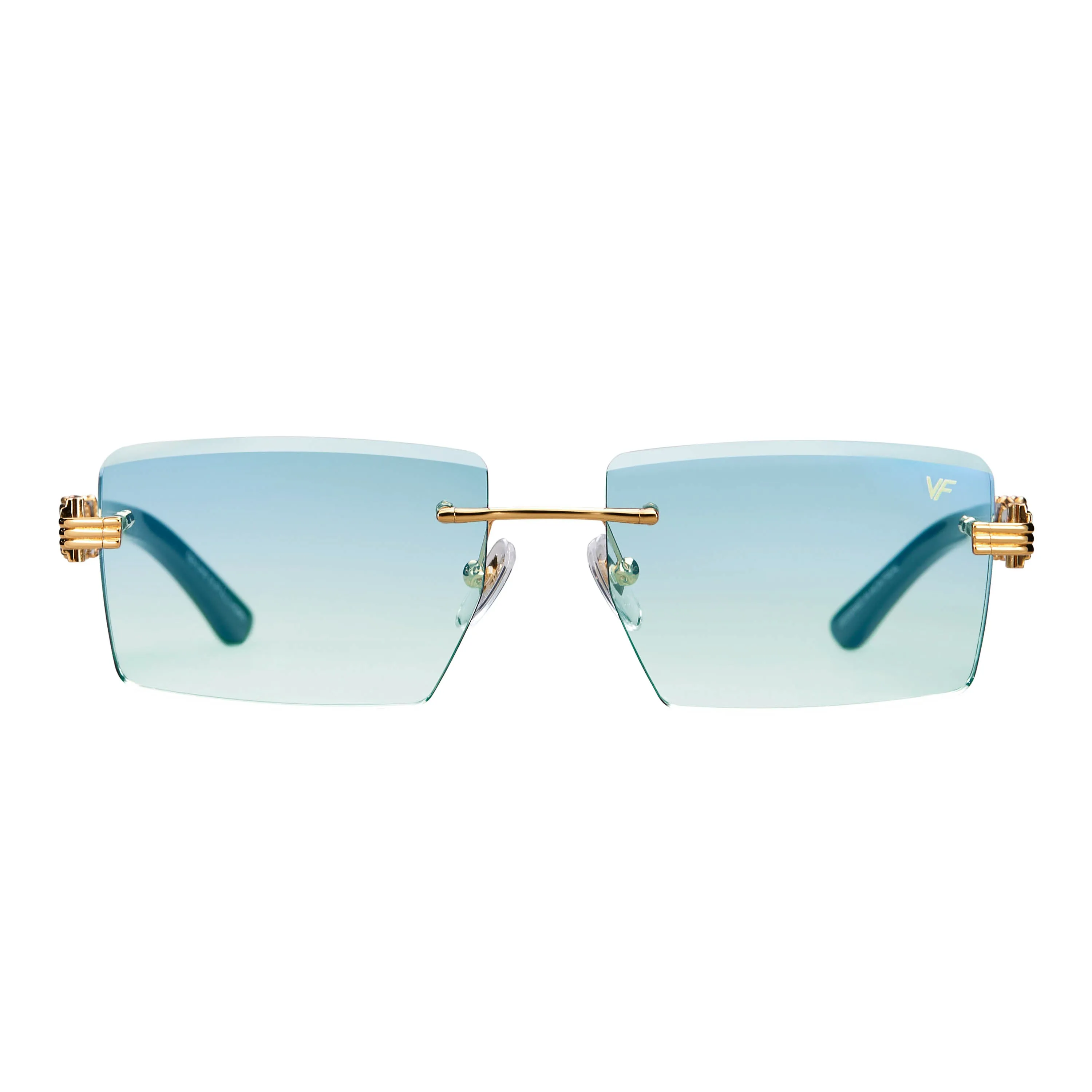 Icon Buffs Rimless Black Buffalo Horn 24KT Gold