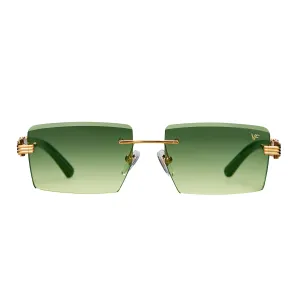 Icon Buffs Rimless Black Buffalo Horn 24KT Gold