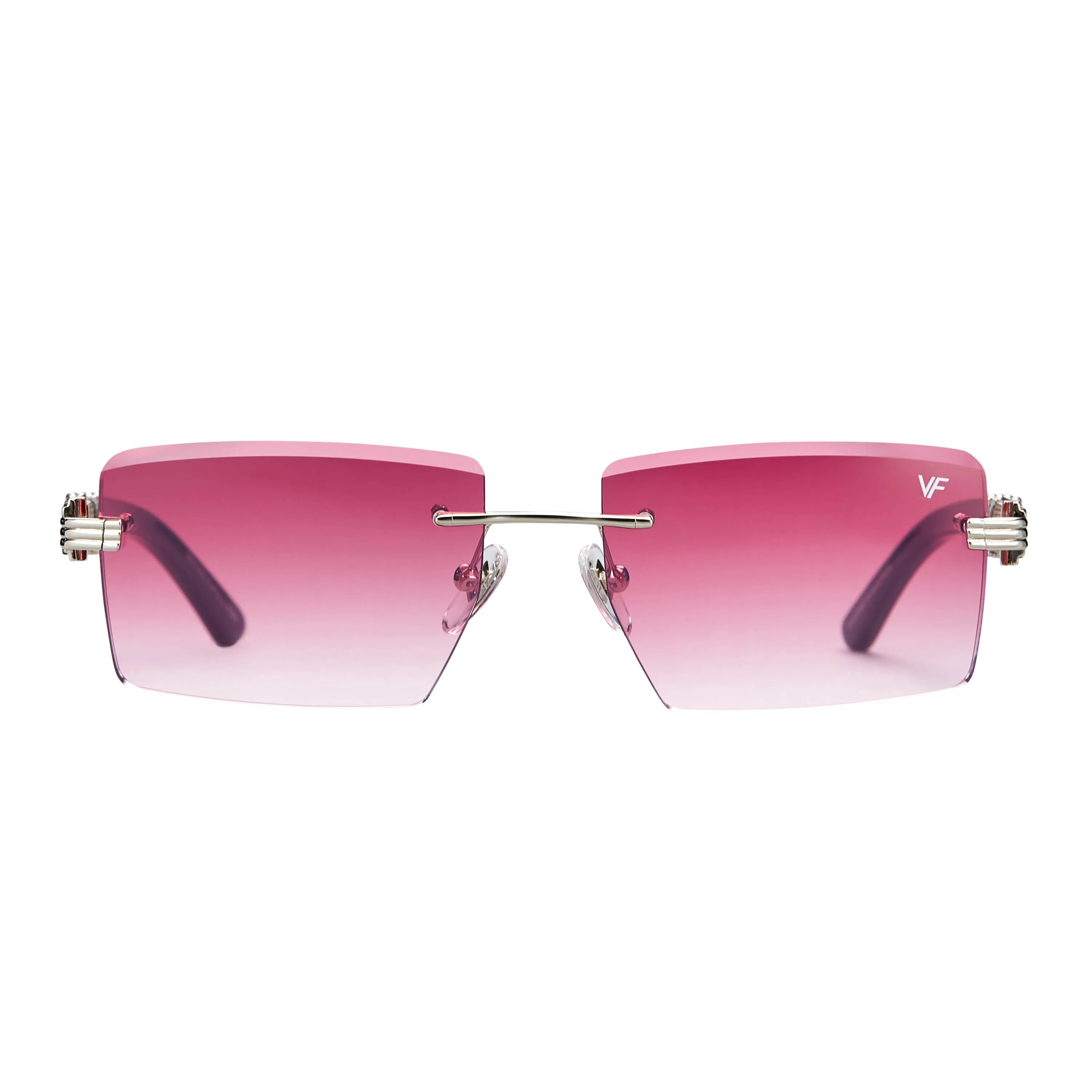 Icon Buffs Rimless Black Buffalo Horn 24KT White Gold