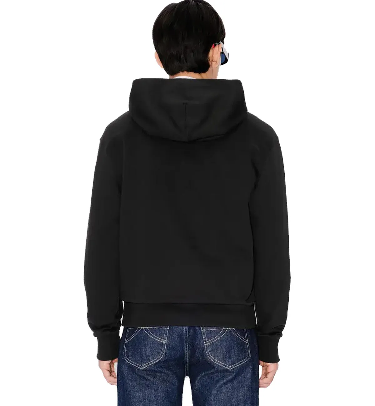 Kenzo Boke Flower Embroidery Zip Hoodie (Black)