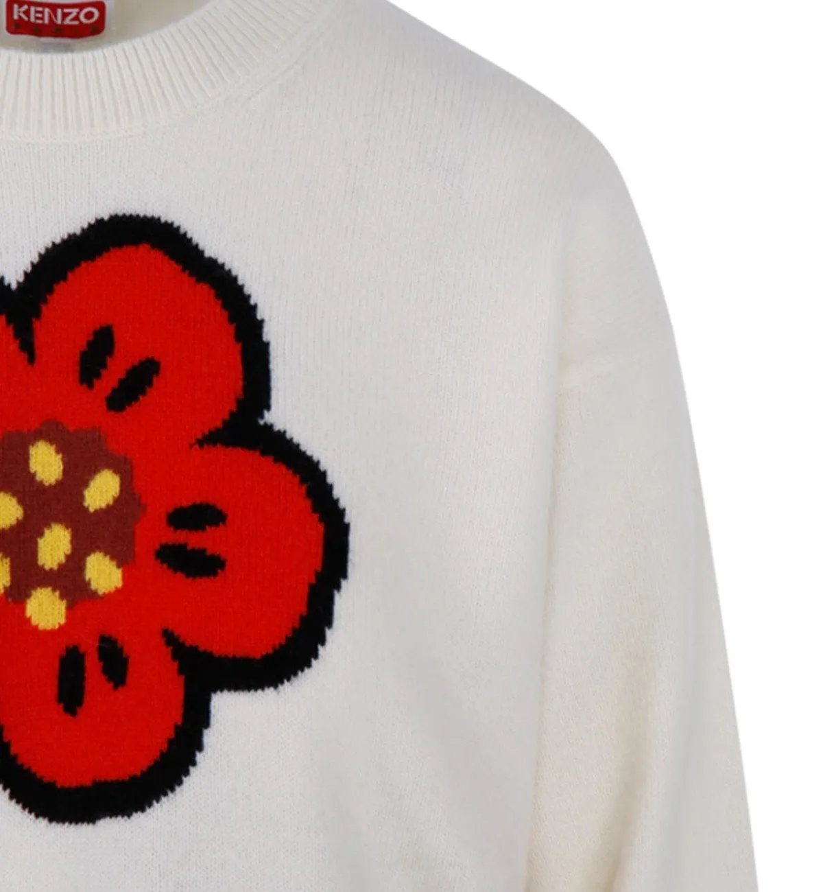 Kenzo Boke Flower Sweater (White)