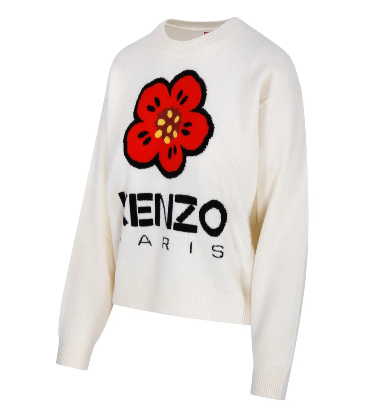 Kenzo Boke Flower Sweater (White)