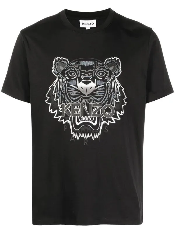 Kenzo Classic Black Blue Tiger Tee (New Design)