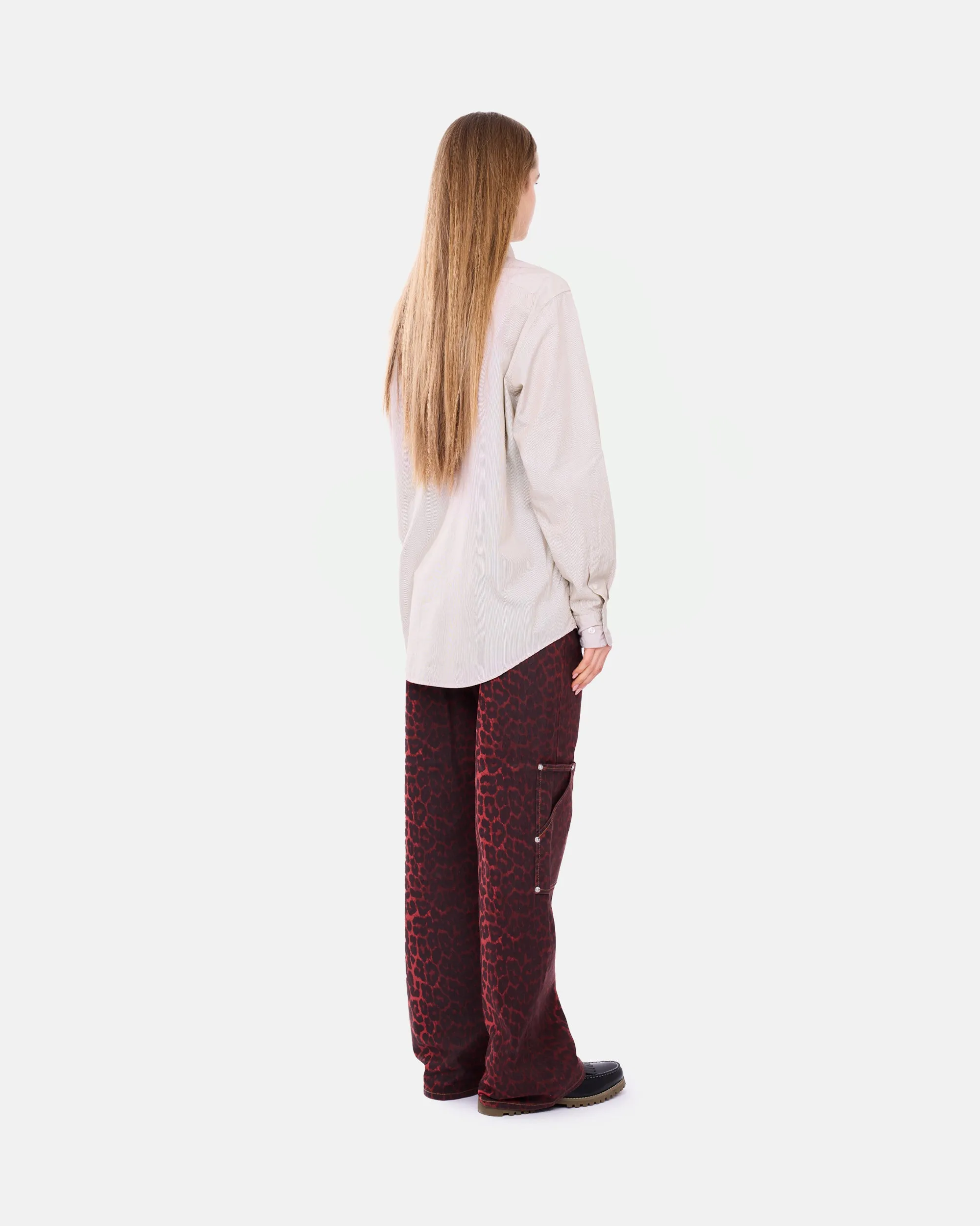 Lace Overprinted Poplin Shirt