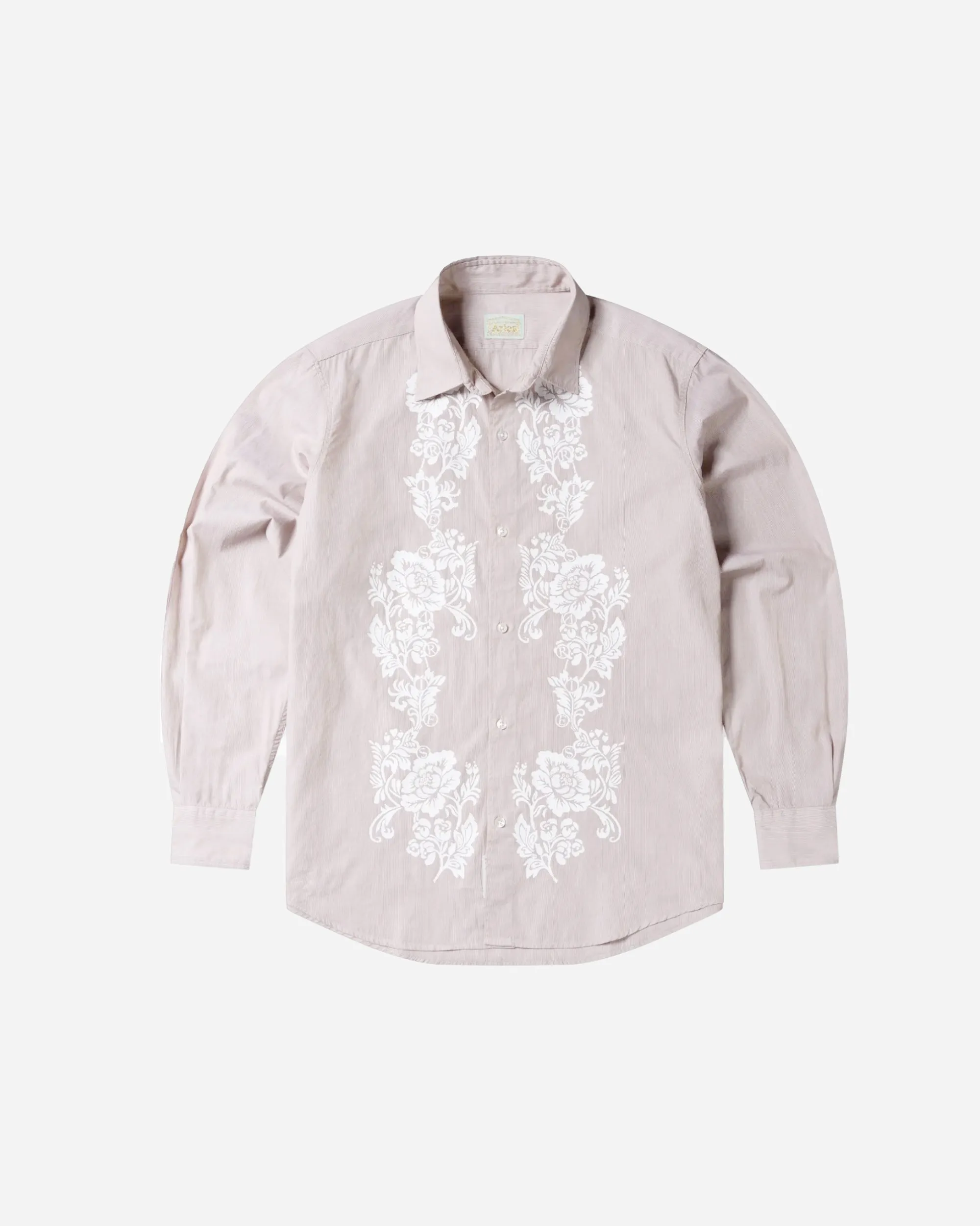Lace Overprinted Poplin Shirt