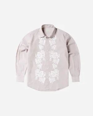 Lace Overprinted Poplin Shirt