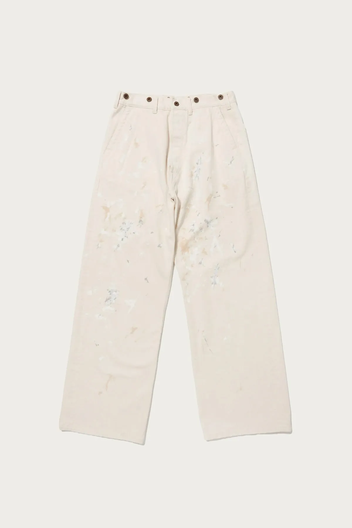 Lot. 204 Engineer Trousers - Ivory Paint