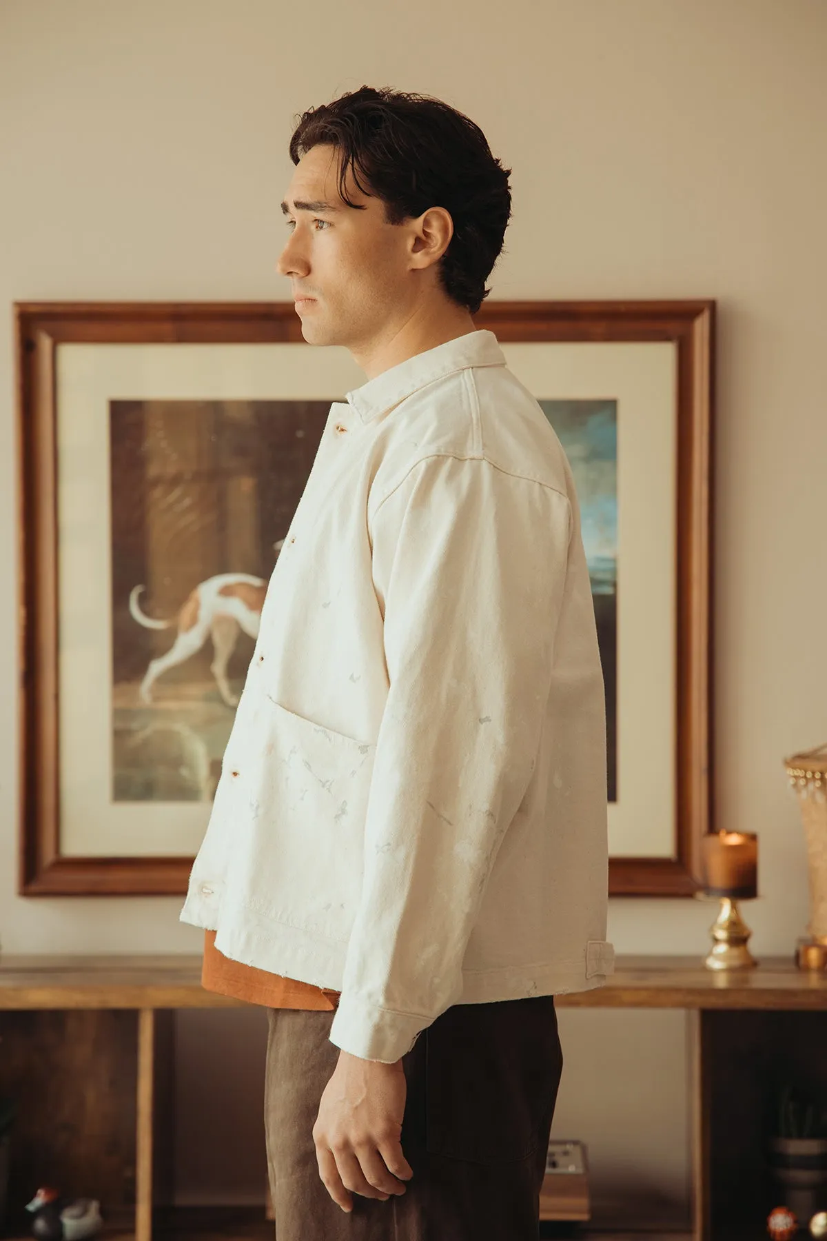 Lot. 303 Coverall Jacket - Ivory Paint