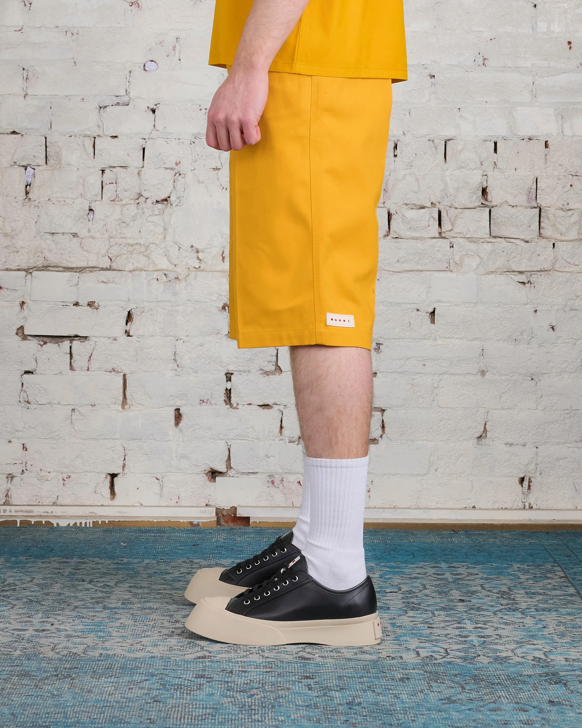Marni Workwear Gabardine Bermuda Short Light Orange