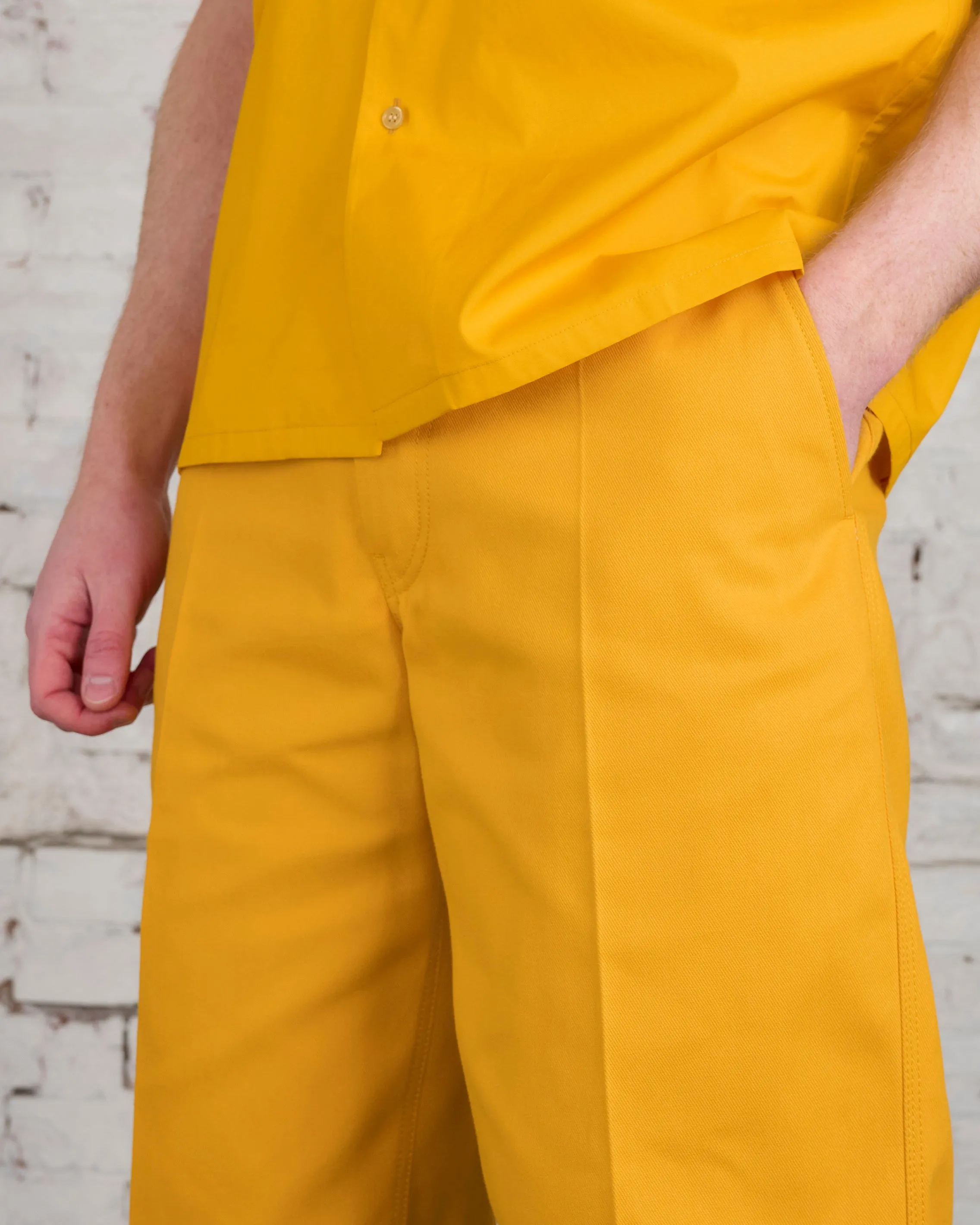 Marni Workwear Gabardine Bermuda Short Light Orange