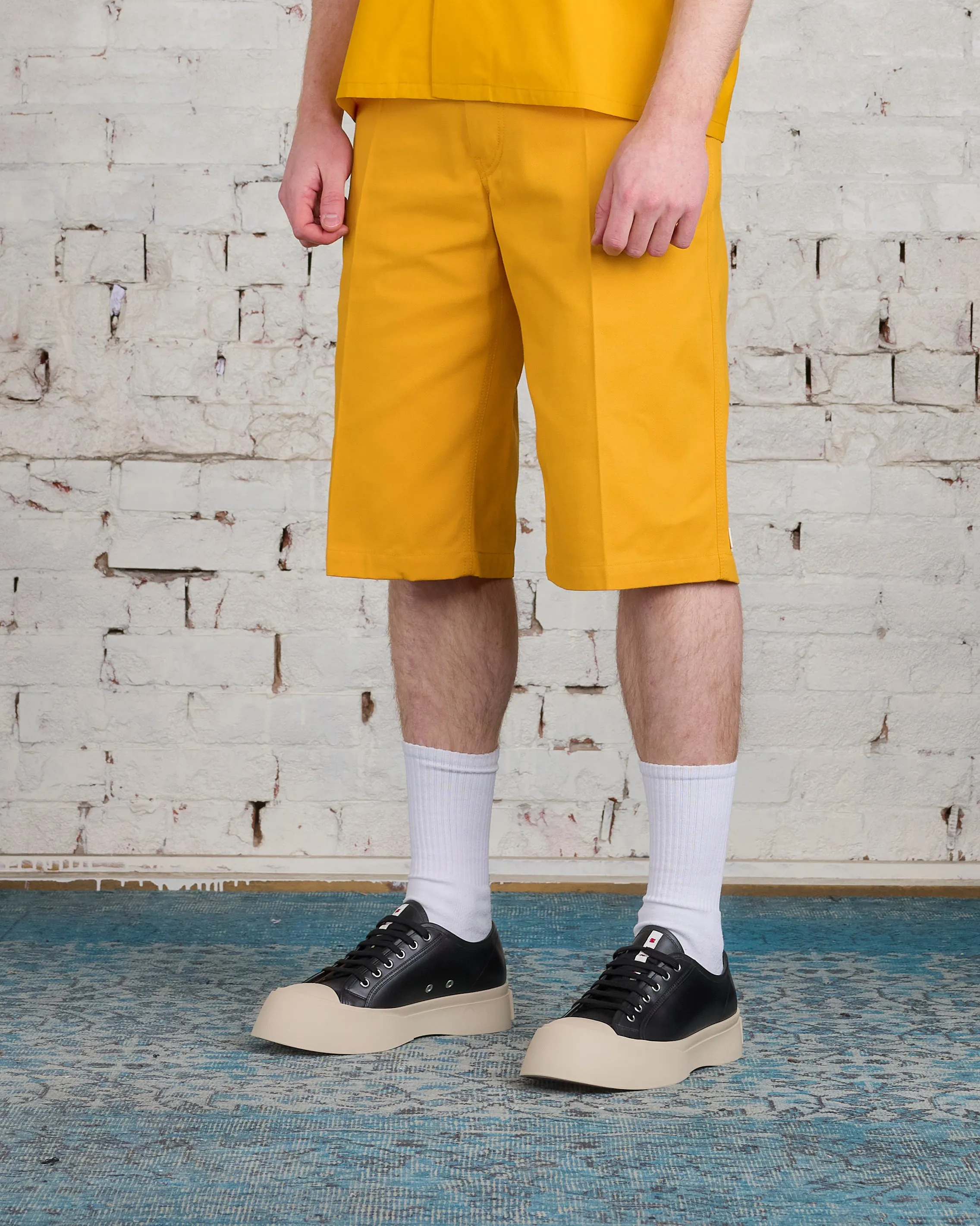 Marni Workwear Gabardine Bermuda Short Light Orange
