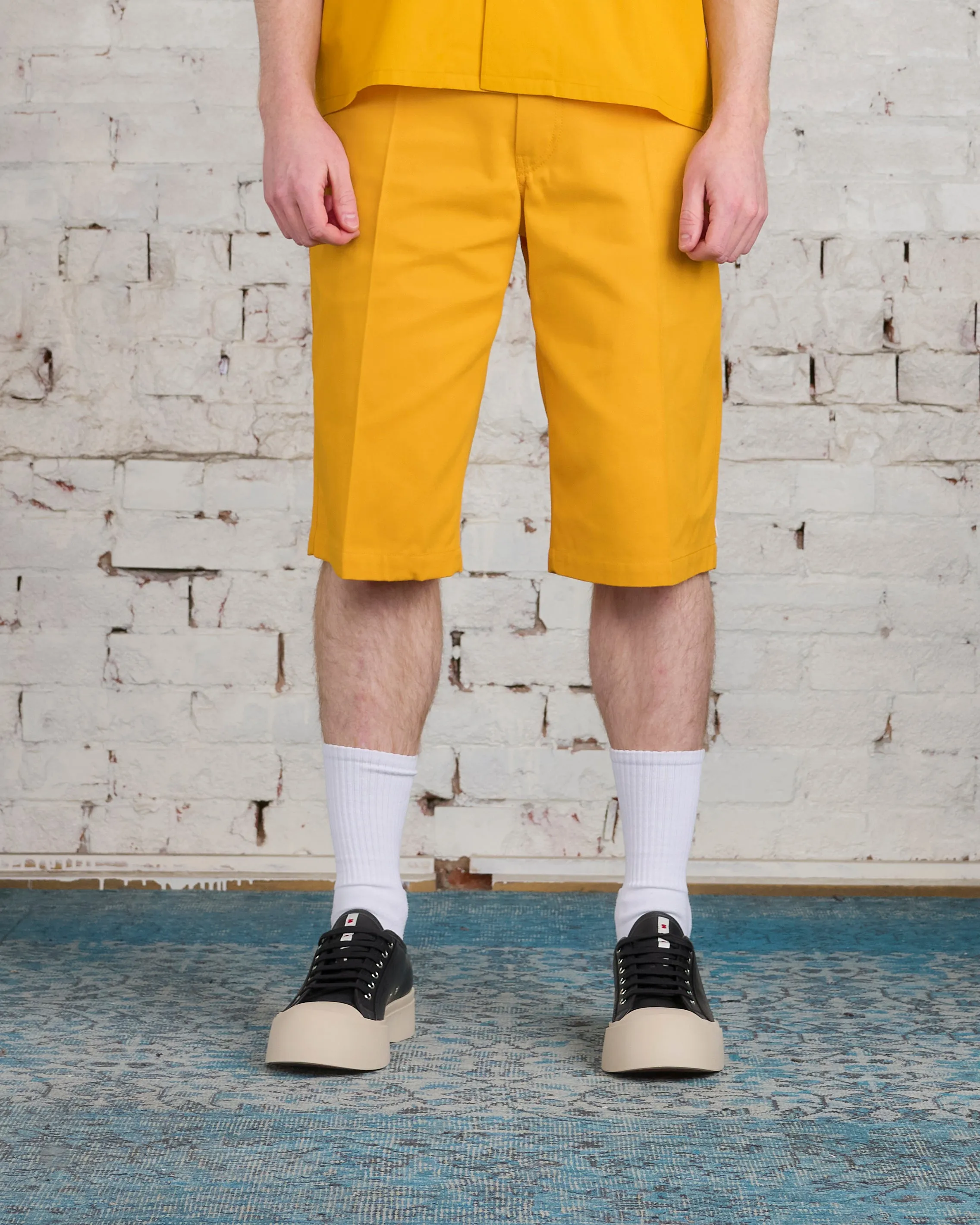 Marni Workwear Gabardine Bermuda Short Light Orange