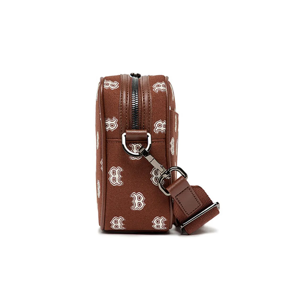 MLB Classic Monogram Jacquard Cross Bag (Brown Blue)