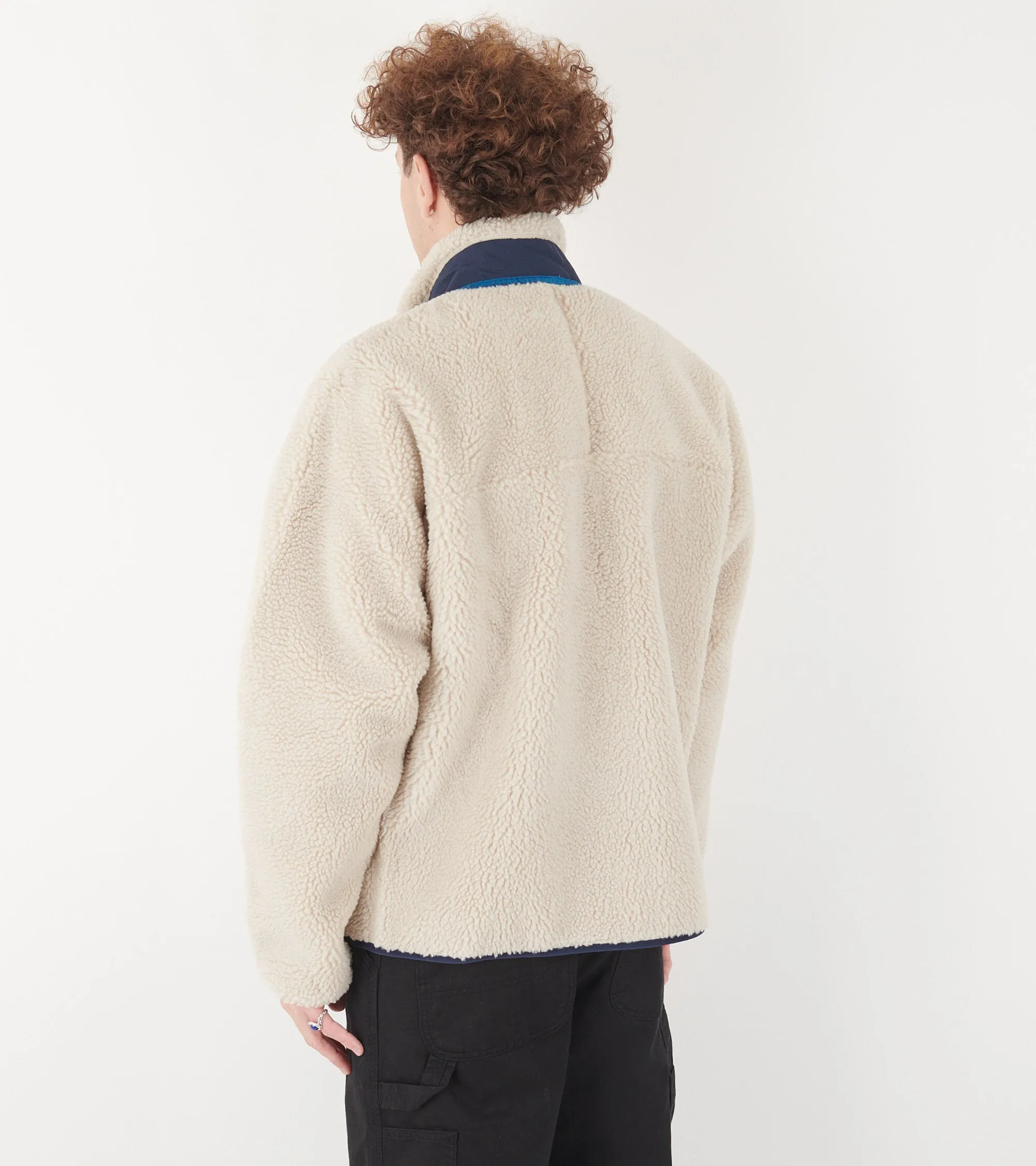 M's Classic Retro-X Fleece Jacket Natural/Blue Mix