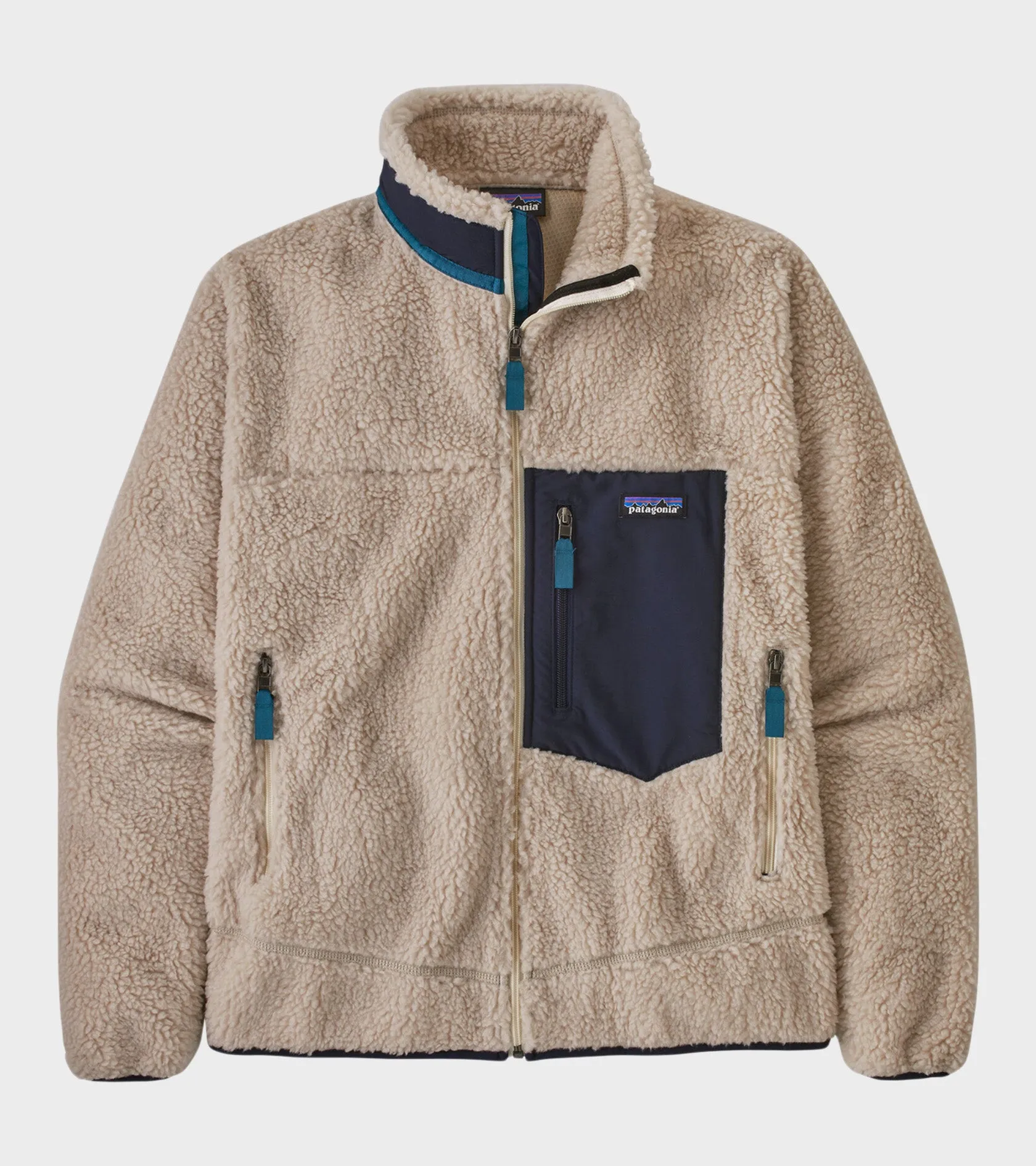 M's Classic Retro-X Fleece Jacket Natural/Blue Mix