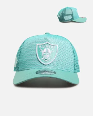 New Era Las Vegas Raiders 'Polychromatic Mesh' 9FORTY A-Frame Snapback Mint/White