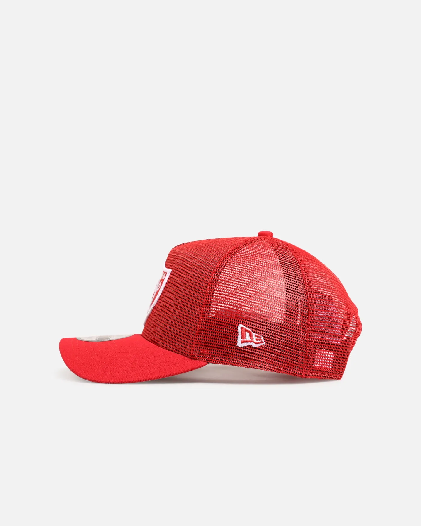 New Era Las Vegas Raiders 'Polychromatic Mesh' 9FORTY A-Frame Snapback Scarlet/White