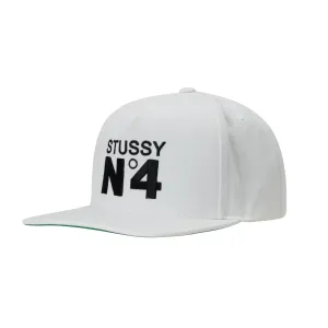 No. 4 Point Crown Cap - White