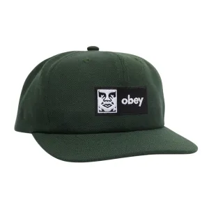 OBEY CASE 6 PANEL CLASSIC SNAPBACK // DARK CEDAR