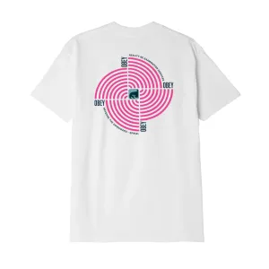OBEY DOWNWARD SPIRAL TEE // WHITE