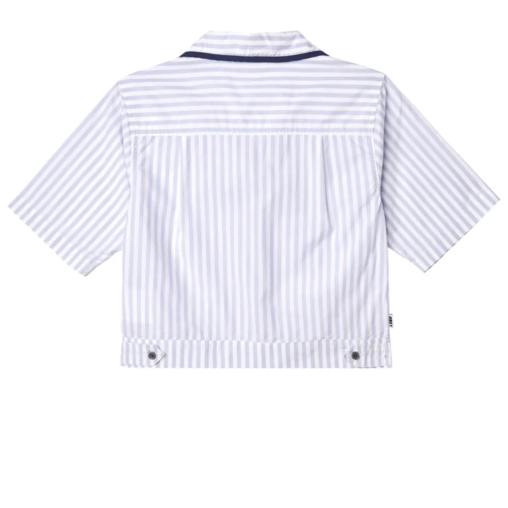 OBEY SERENA UTILITY SHIRT // GOOD GREY MULTI