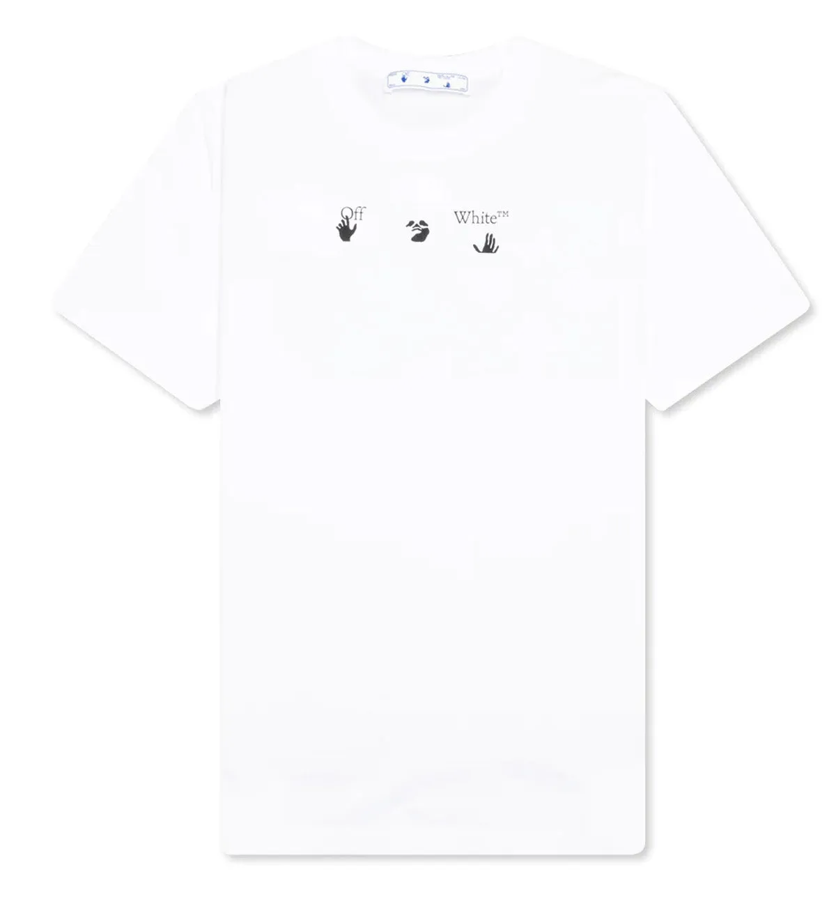 Off-White Arrows Motif Graffiti Print T-Shirt (White)